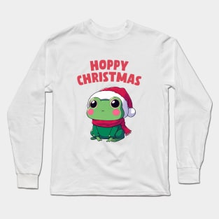 Hoppy Christmas Frog Long Sleeve T-Shirt